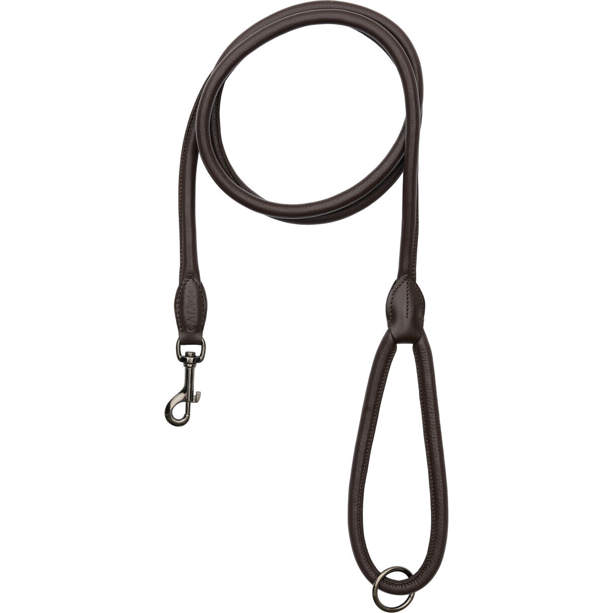 CATAGO rundsyet læder Hundesnor 2m - brun