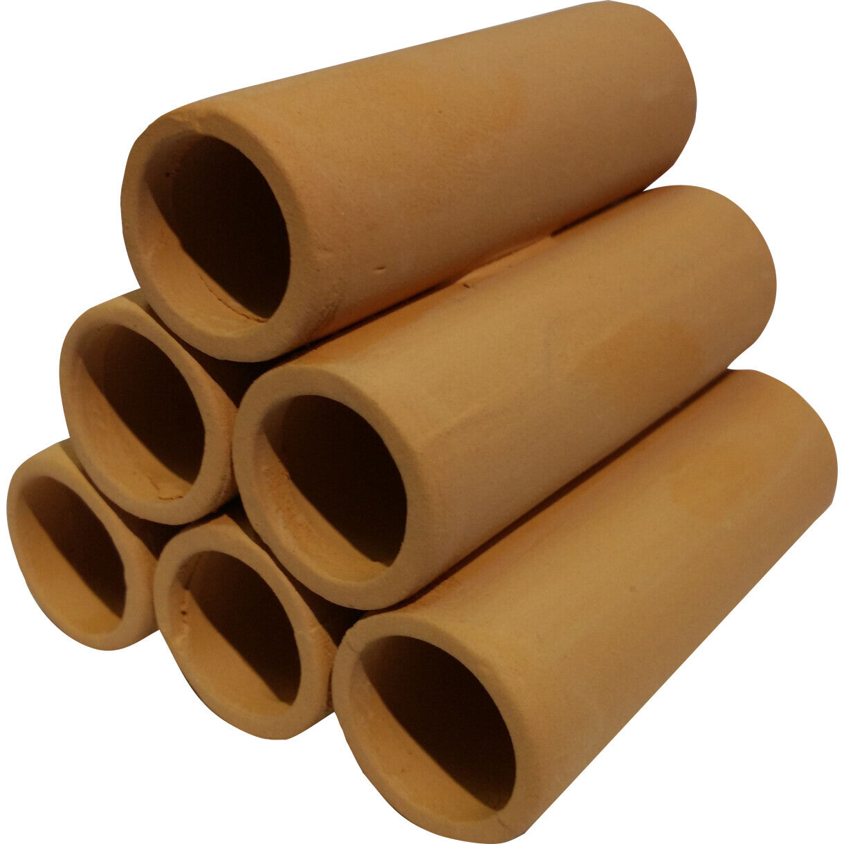 Rejerør til akvarier - rund - brun