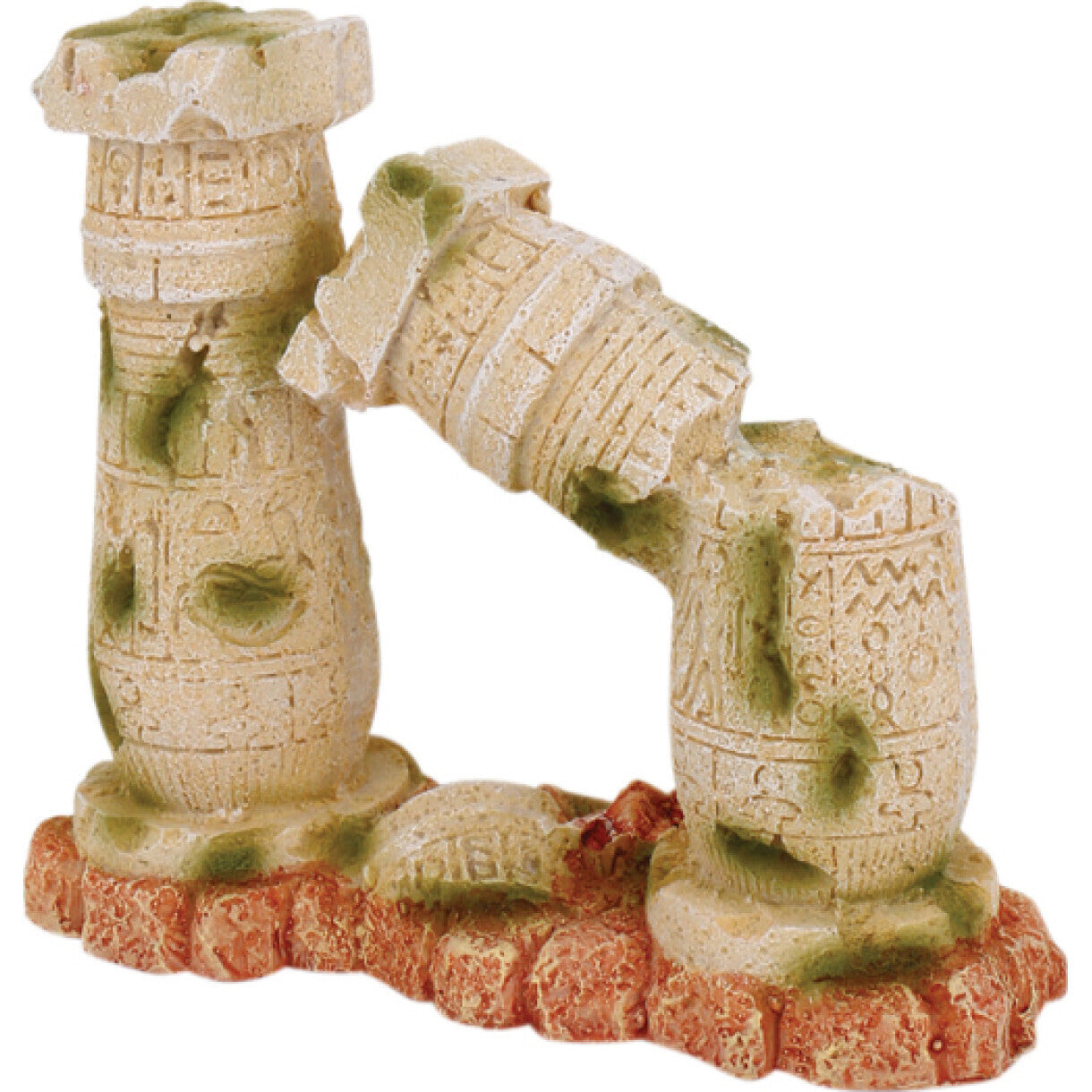 4FISH akvarie dekoration Romerske søjler 15 x 6 x 13 cm