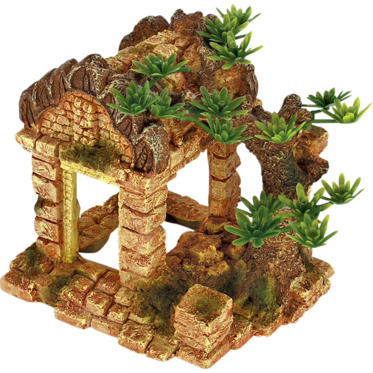 4FISH akvarie dekoration Romerske søjler 13,5 x 11 x 12,5 cm