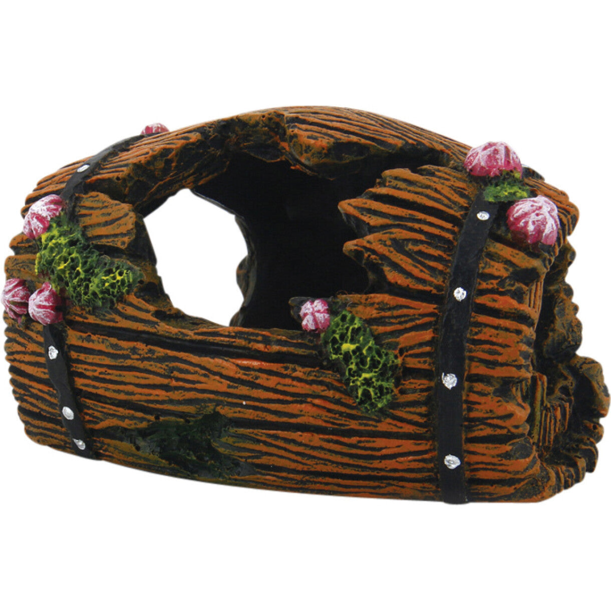 4FISH akvarie dekoration Tønde 9,7 x 6,3 x 6,2 cm