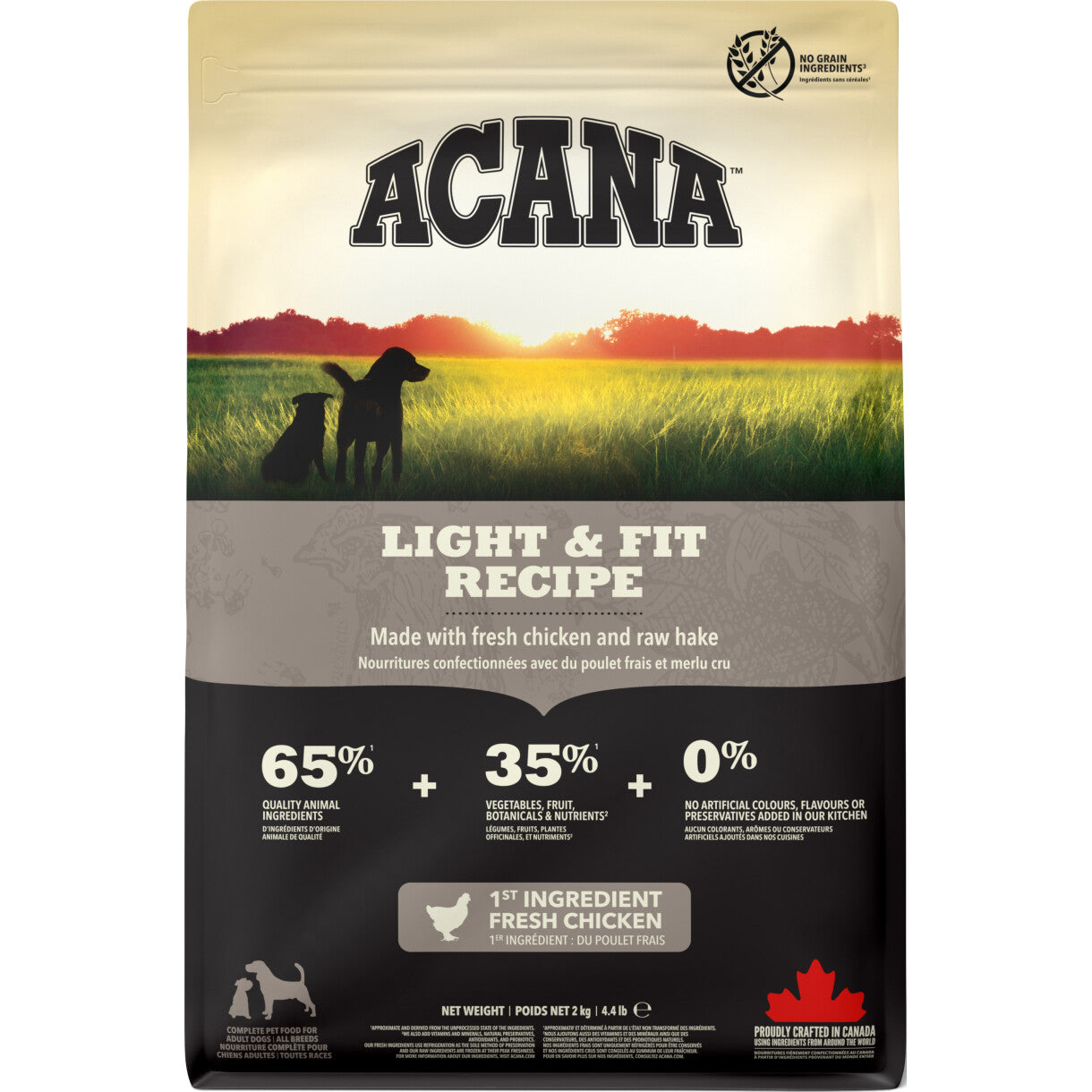Acana Light & Fit hundefoder med kylling og fisk