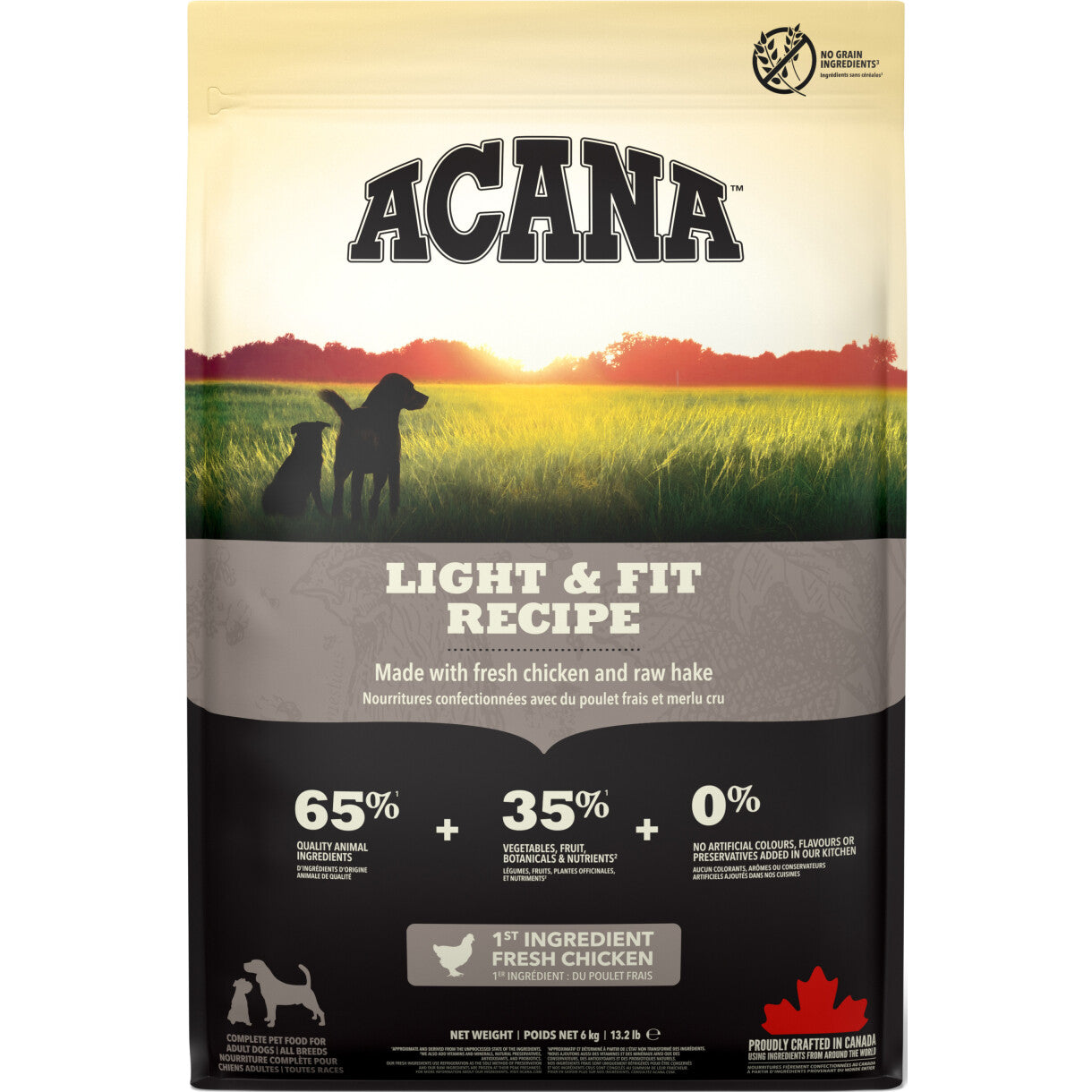 Acana Light & Fit hundefoder med kylling og fisk