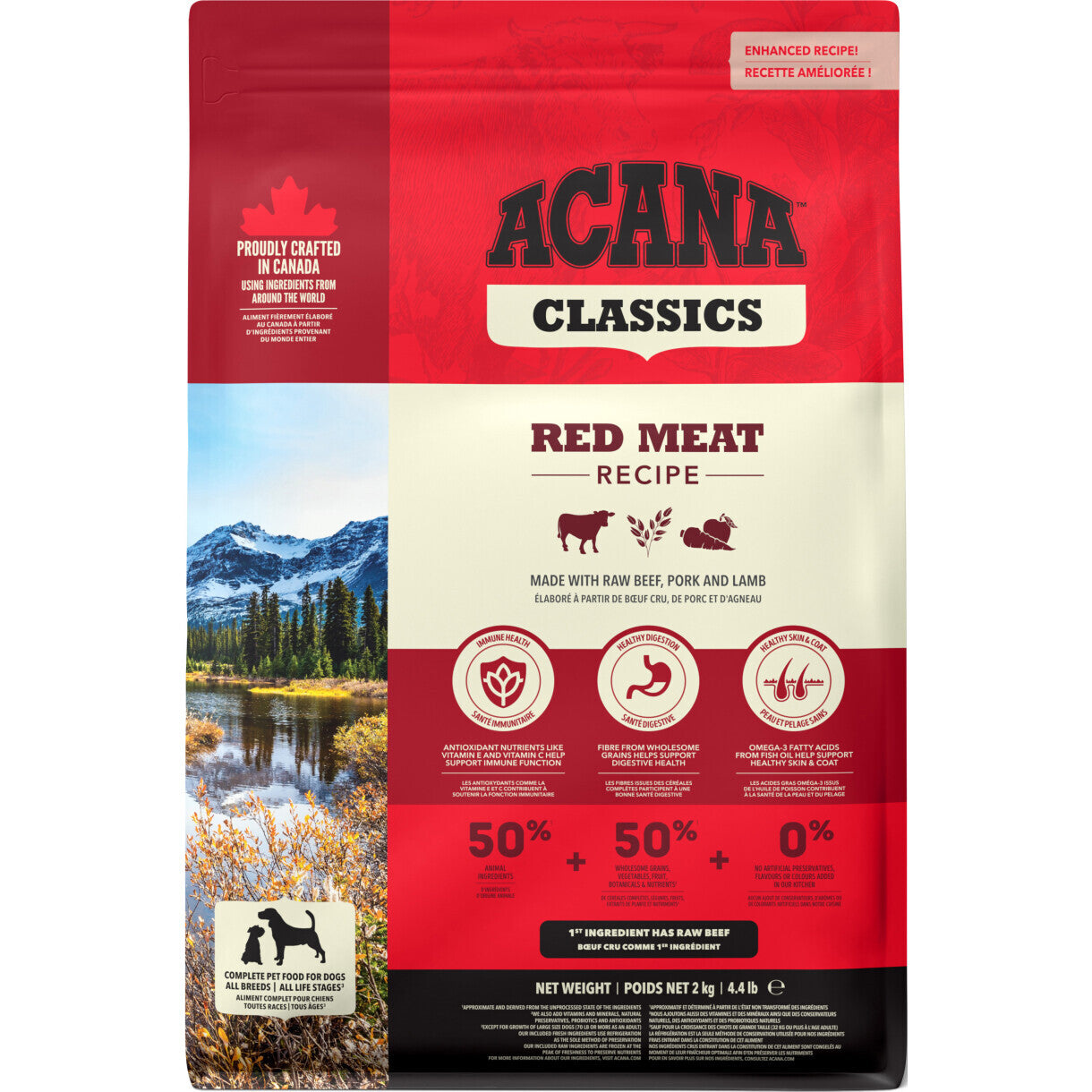 Acana Classics Red Meat hundefoder med lam og svinekød