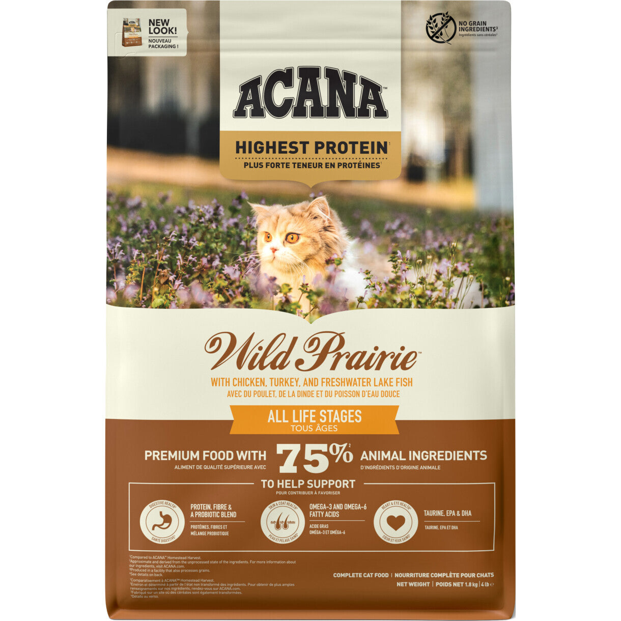 Acana Highest Protein Wild Prairie kattemad med kylling og kalkun