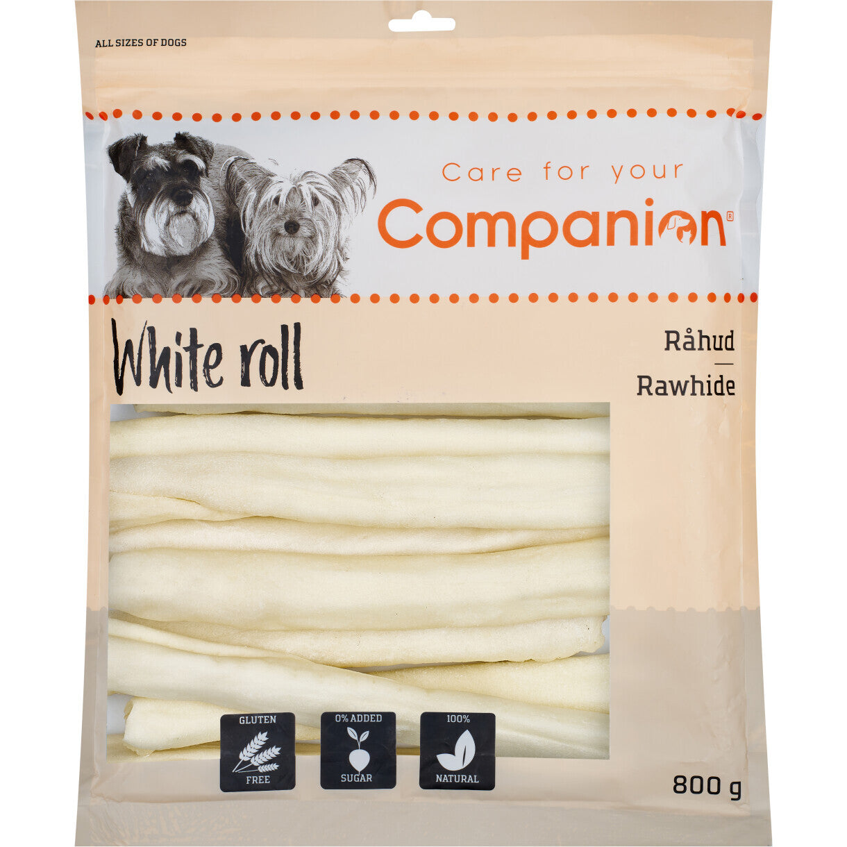 Companion White Roll tyggeben til hunde