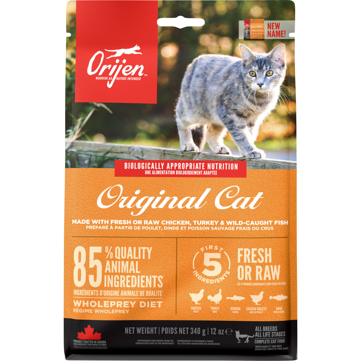 Orijen Original kattemad med kylling kalkun og fisk