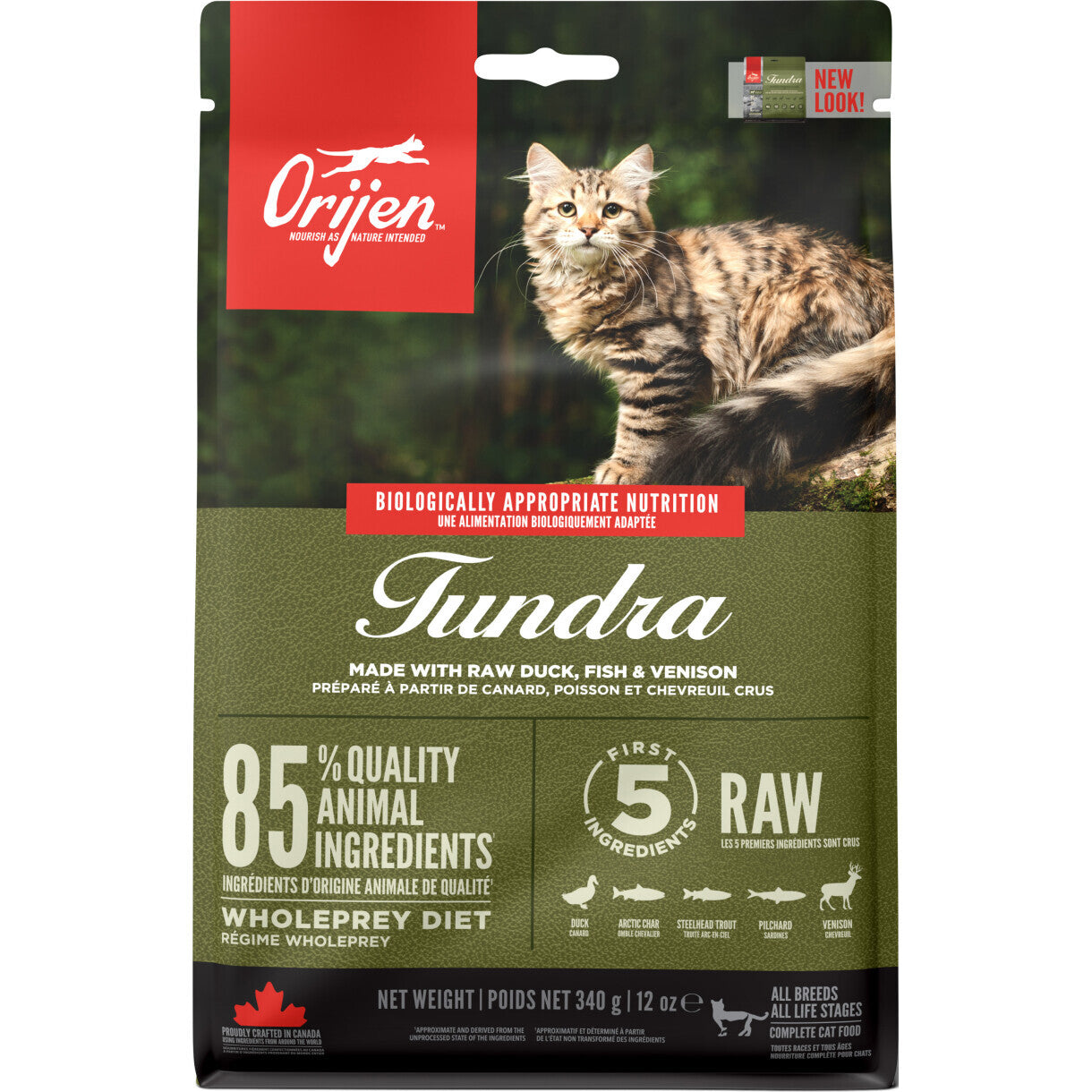 Orijen Tundra kattemad med and, fisk og vildt