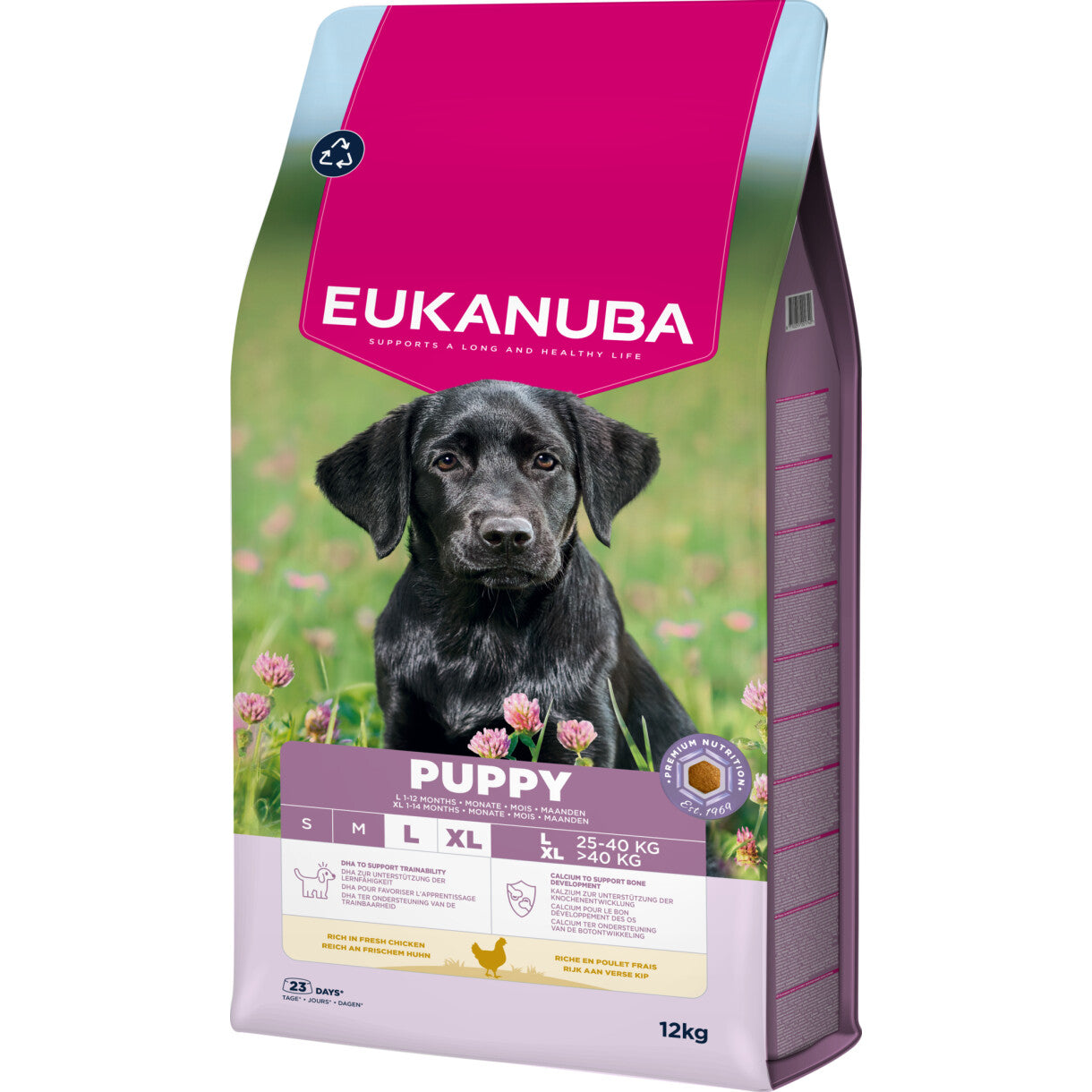Eukanuba Puppy large breed hvalpefoder med kylling fra 4 uger til 12 mdr