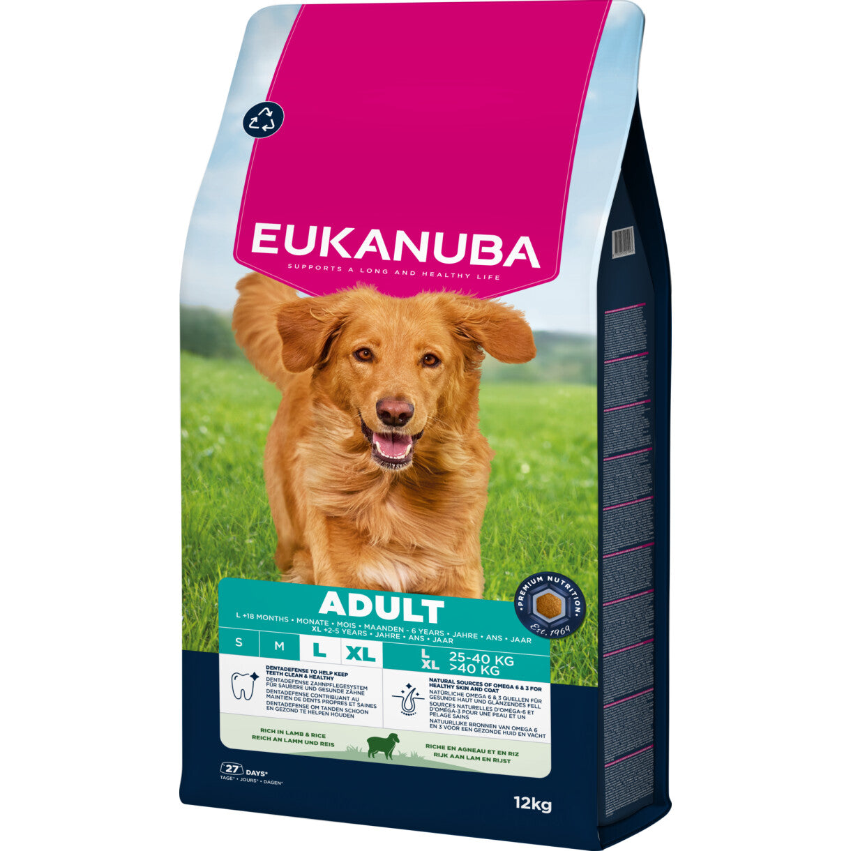Eukanuba hundefoder Adult large breed lam og ris.