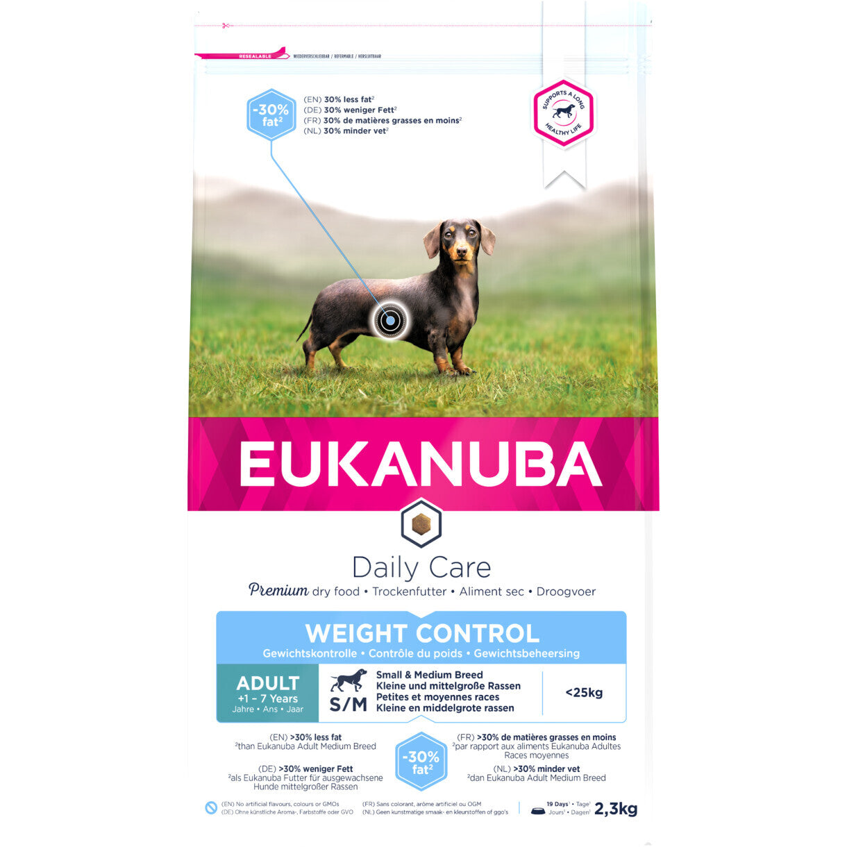 2,3 kg Eukanuba DailyCare Adult Small/Medium Breed Weight Control