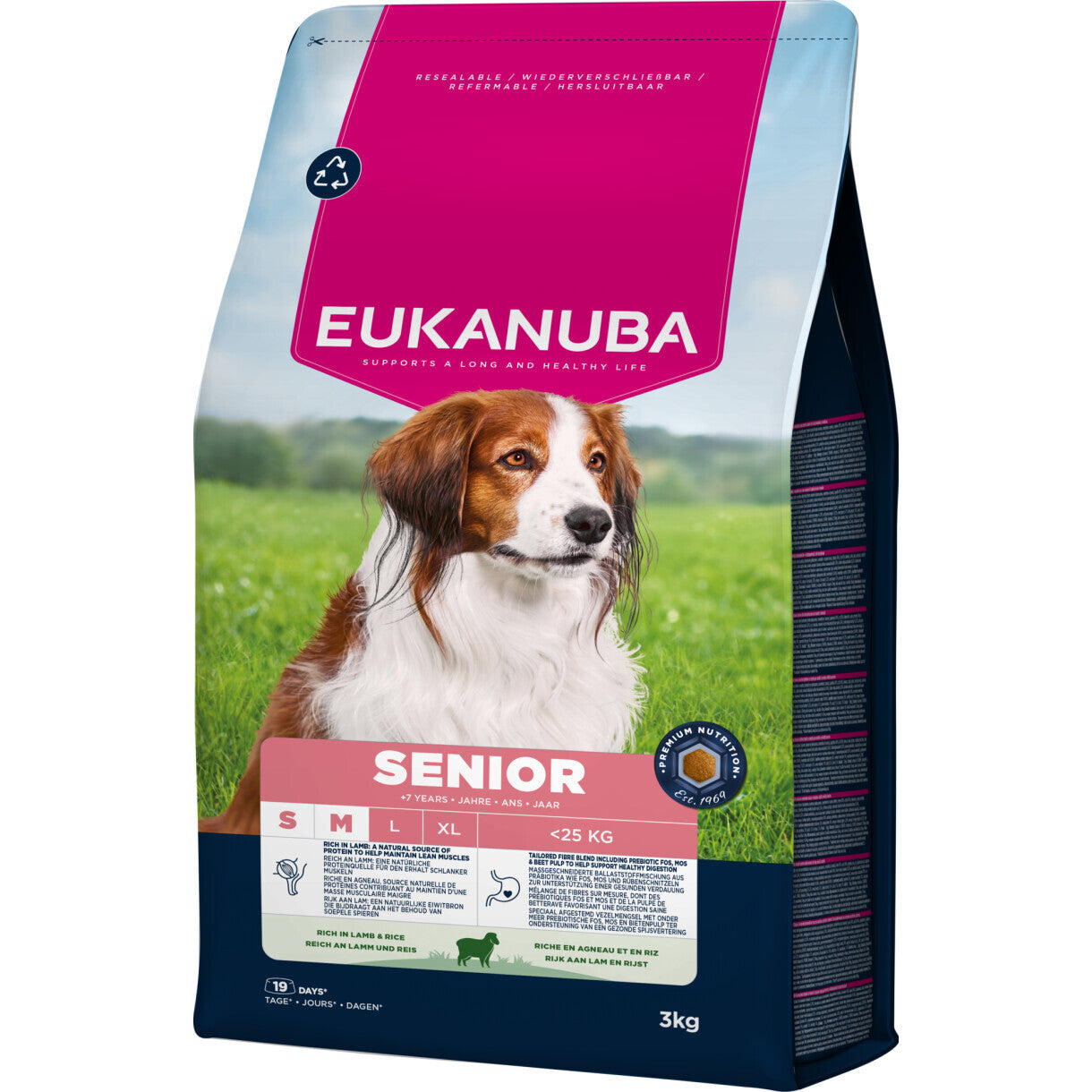 Eukanuba hundefoder til voksne og senior med lam og ris