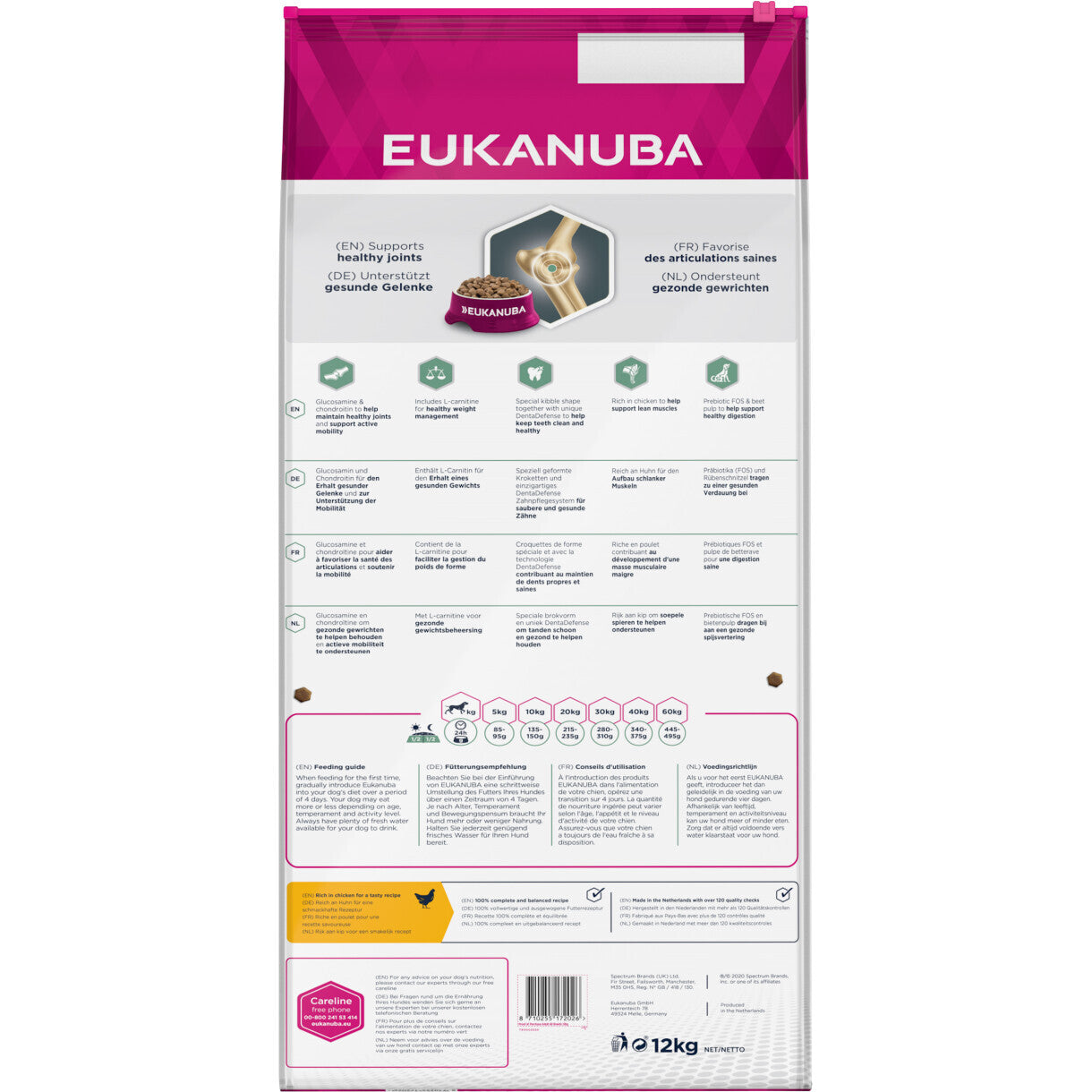12 kg Eukanuba DailyCare hundefoder Sensitive Joints