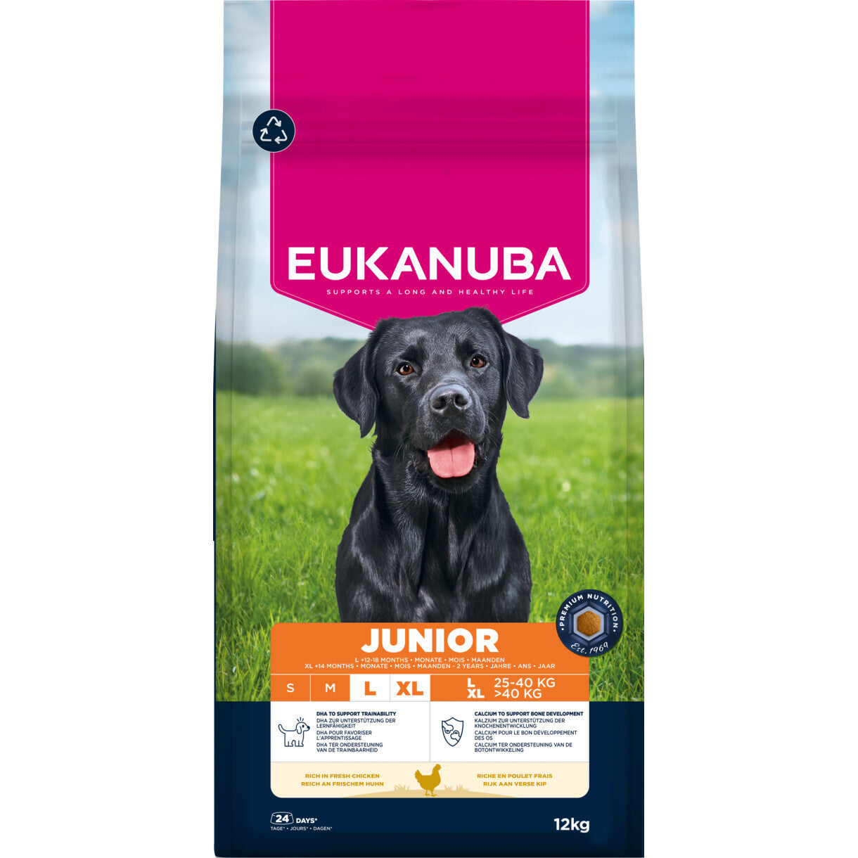 Eukanuba hvalpefoder med kylling Junior Large Breed