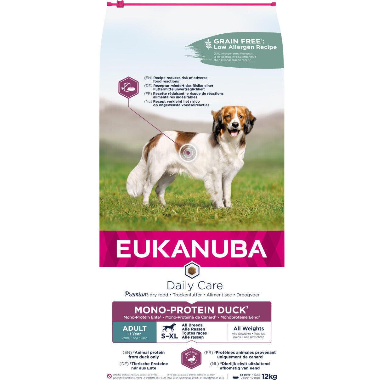 12 kg Eukanuba Daily Care Mono Protein hundefoder med and