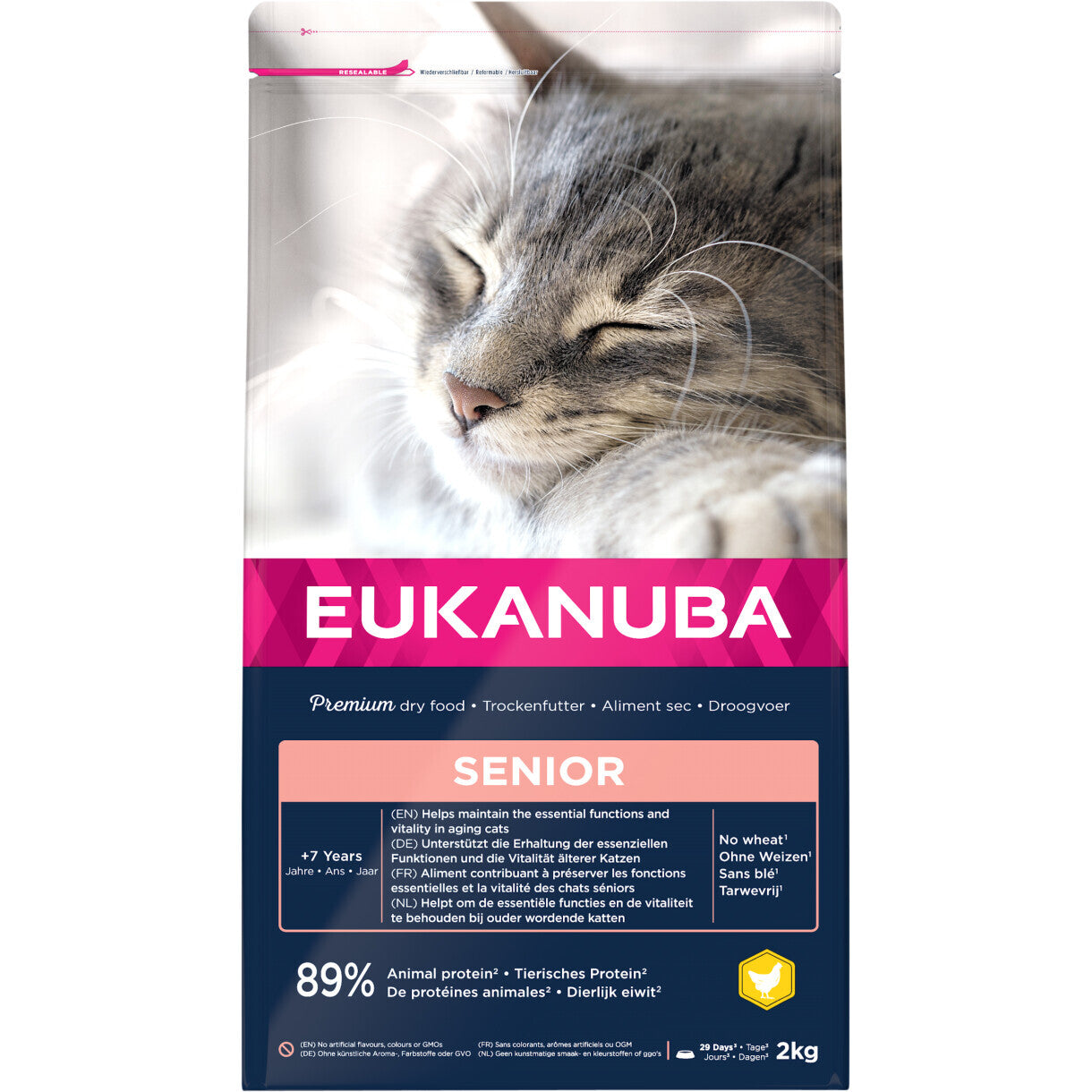 2 kg Eukanuba kattefoder til Senior katte fra 7 år