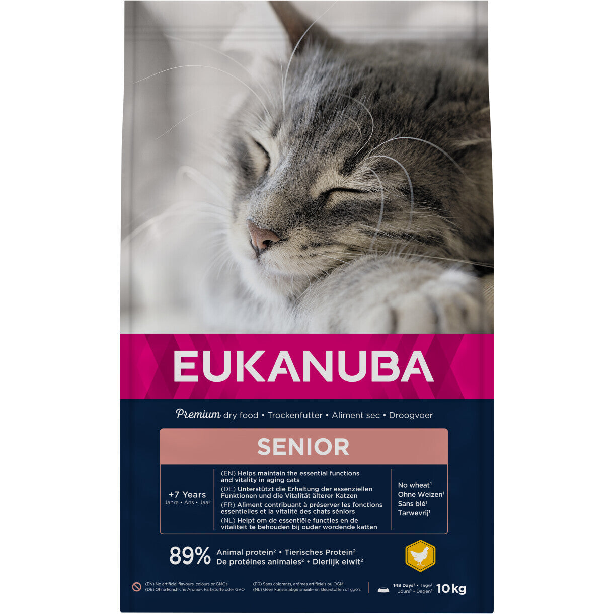 10 kg Eukanuba kattefoder til Senior katte fra 7 år