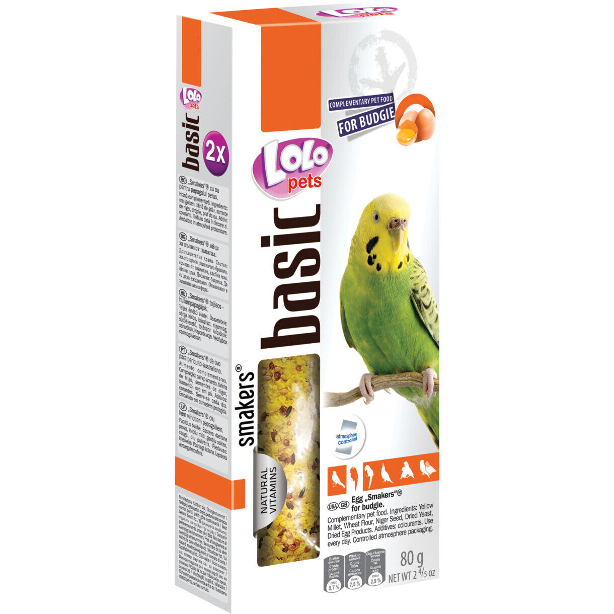 2 stk frøstænger med æg - til undulat 80 - 90 gram