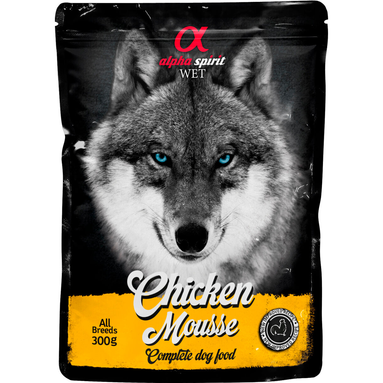 Alpha Spirit Pouch Chicken Mousse (kylling) hundefoder