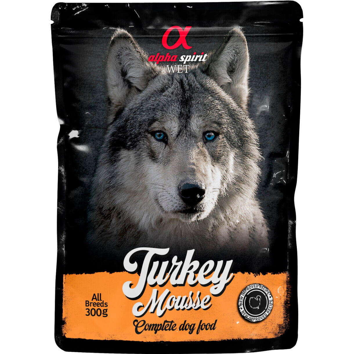 Alpha Spirit Pouch Turkey Mousse (kalkun) hundefoder
