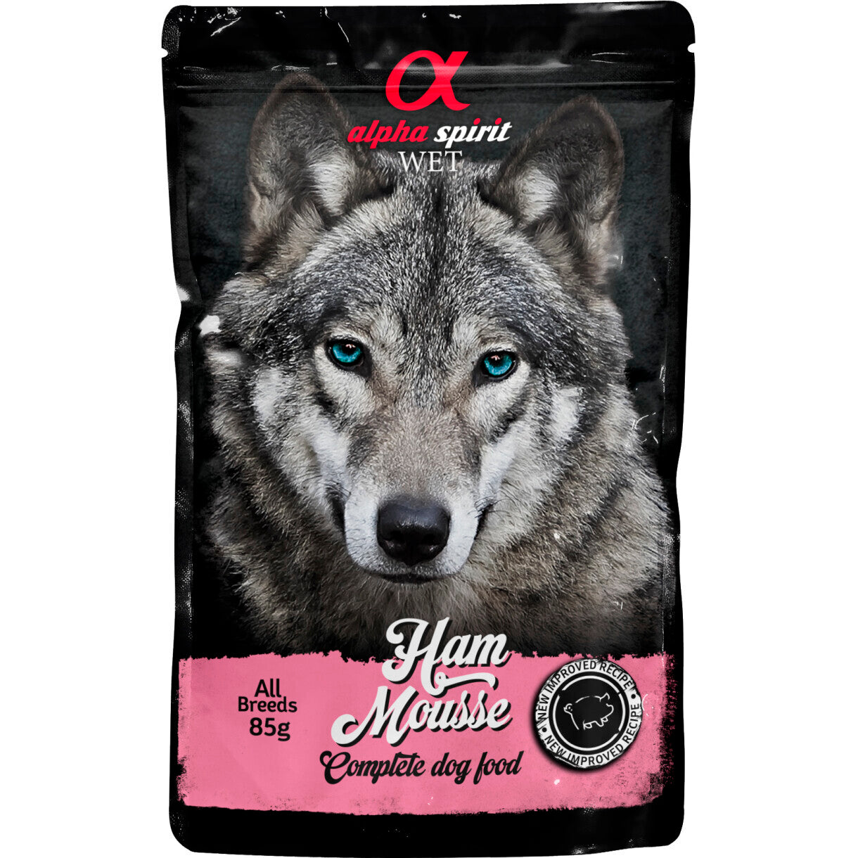 Alpha Spirit Pouch Ham Mousse (skinke) hundefoder