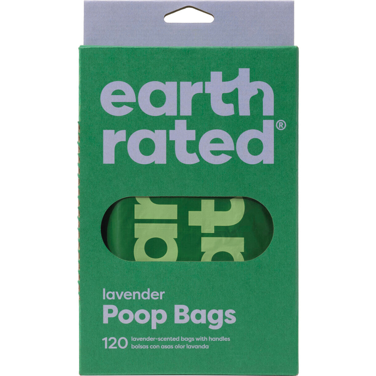 Earth Rated Eco-Friendly høm-høm poser med håndtag og Lavendel duft - 120 poser