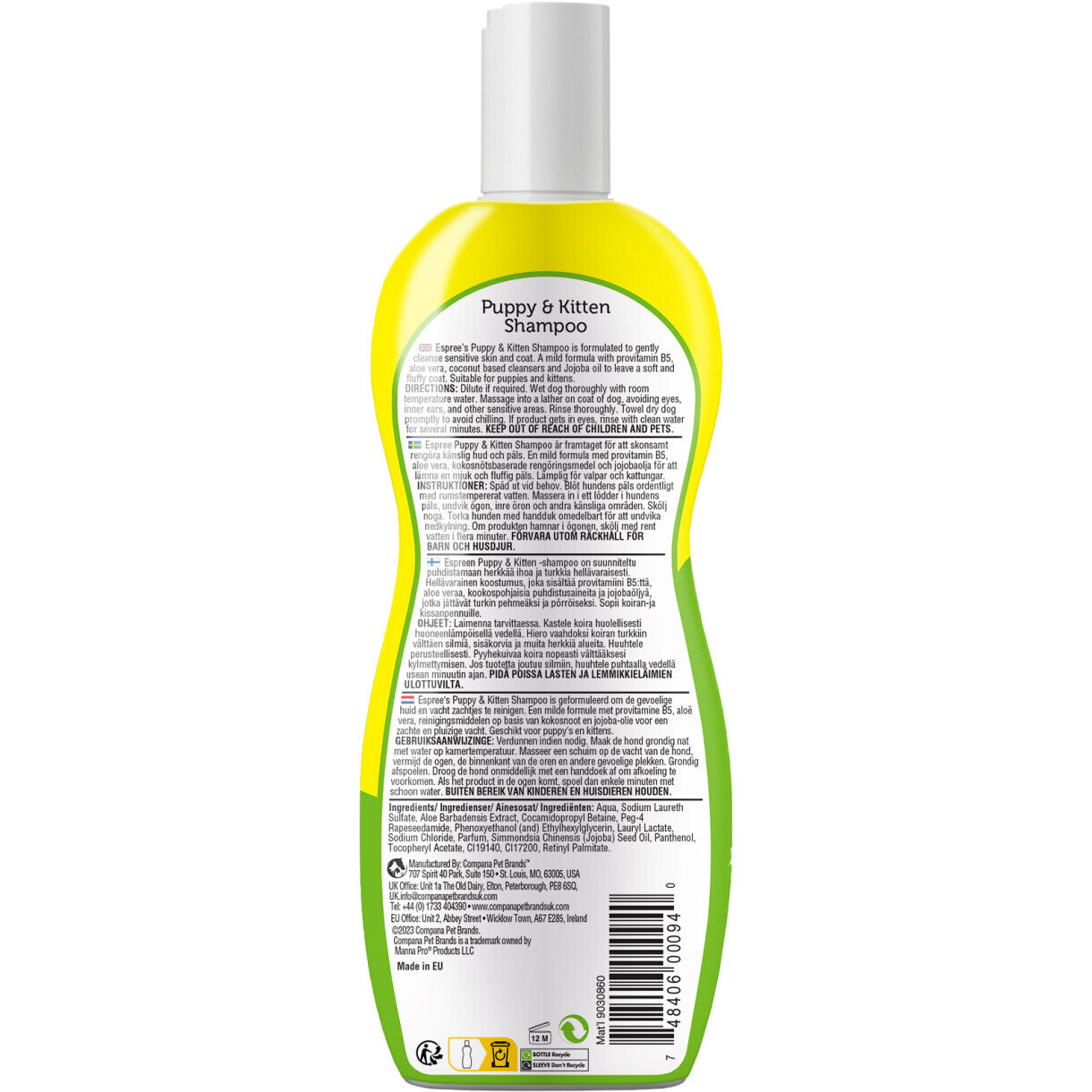Espree hundehvalpe og killige Shampoo 355 ml
