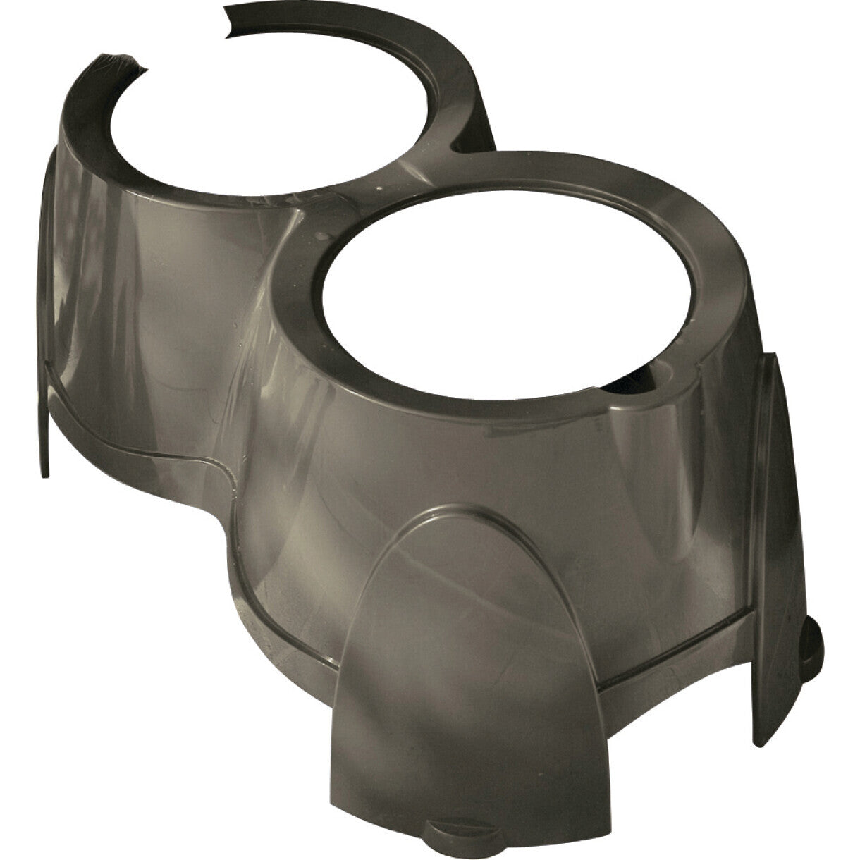 Ergonomisk hundeskåle stativ - grå