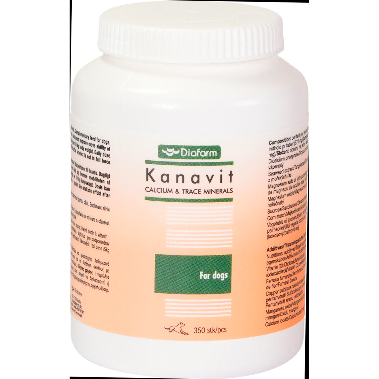 KANAVIT Calcium og Spormineraler tabletter - 350 stk