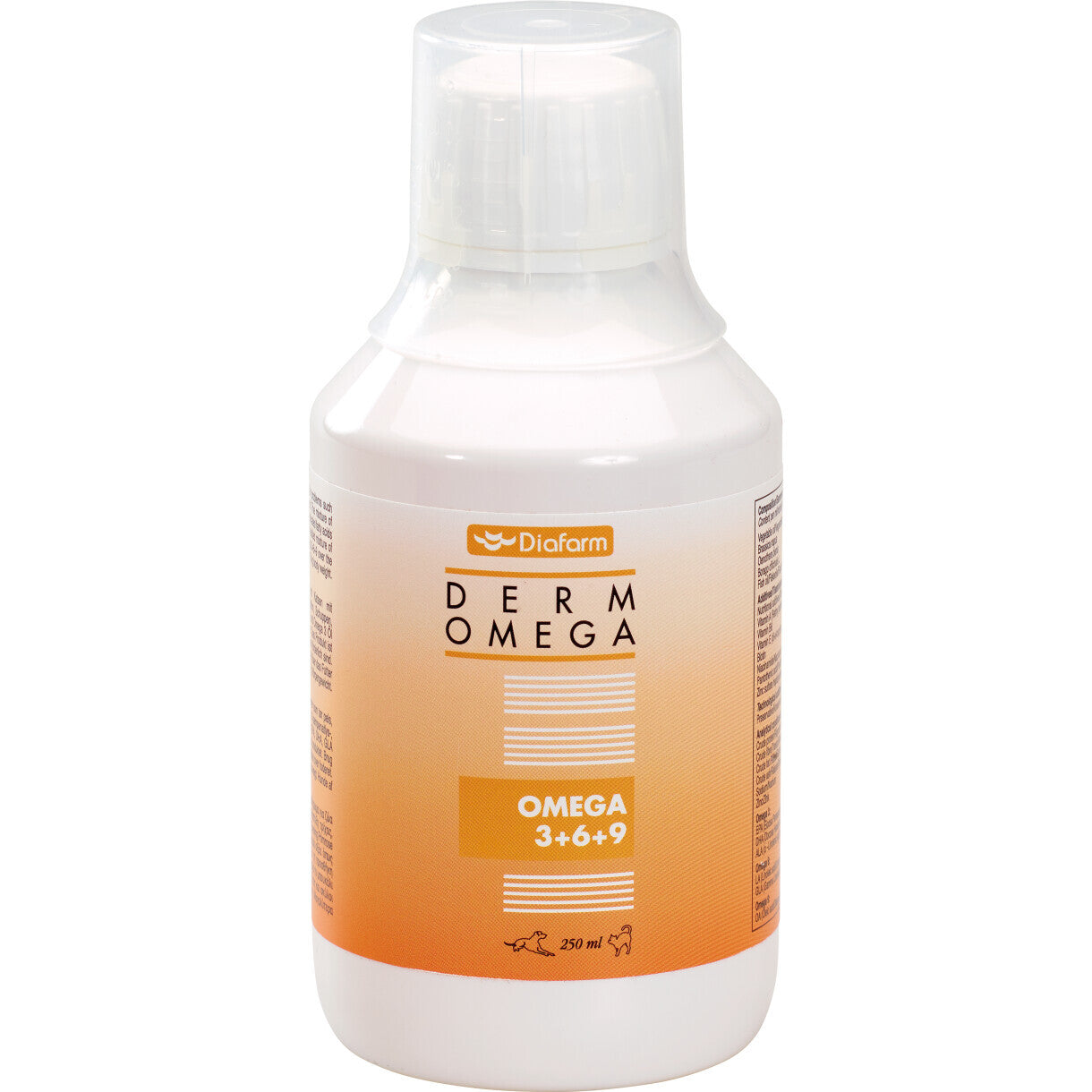 Diafarm fiskeolie til hunde og katte med omega 3, 6 og 9 - 250 ml