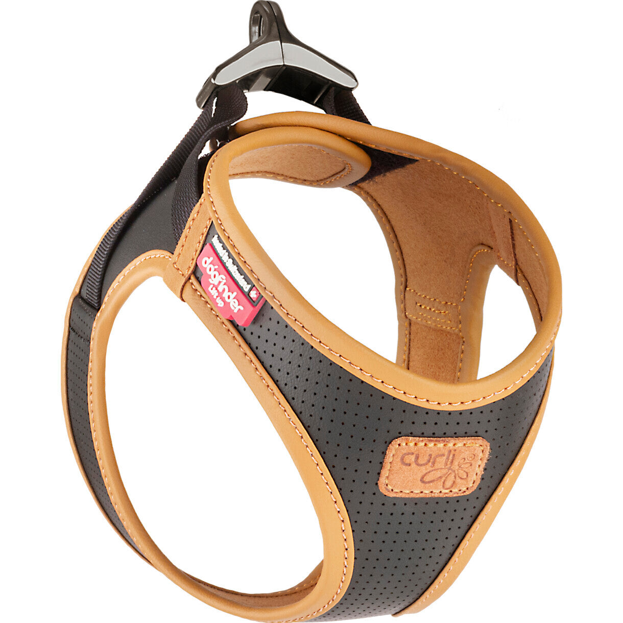 Curli Vegan hundesele i æblelæder