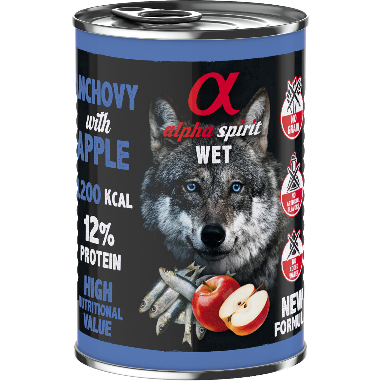 400 g AlphaSpirit Hundefoder Kødboller med ansjos og æble