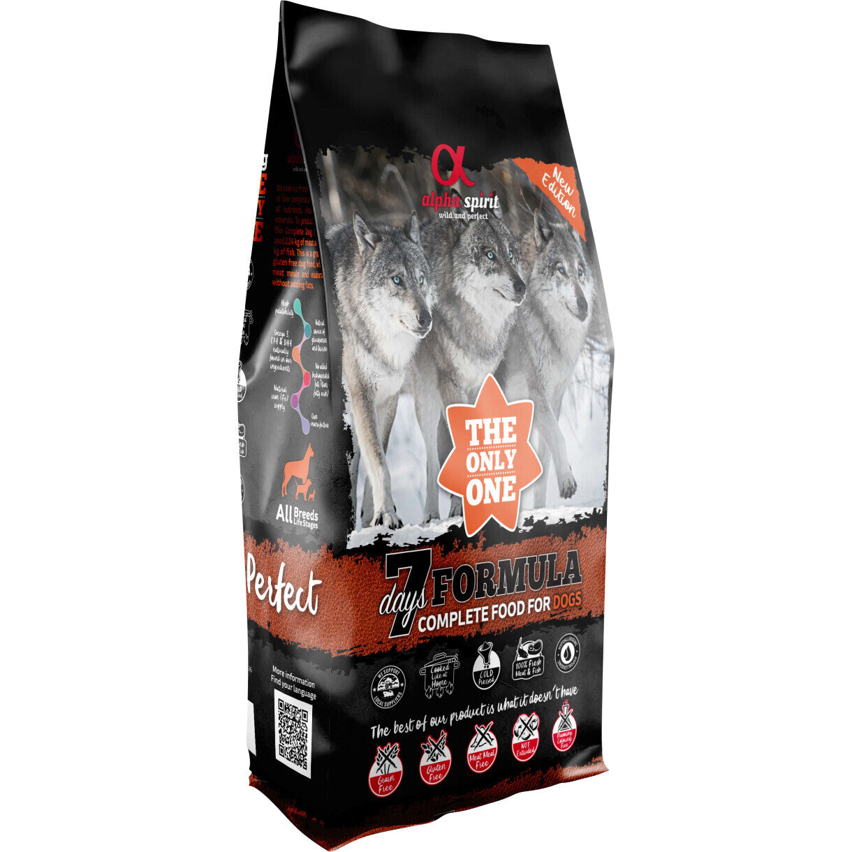 Alpha Spirit THE ONLY ONE MENY hundefoder med kød og fisk
