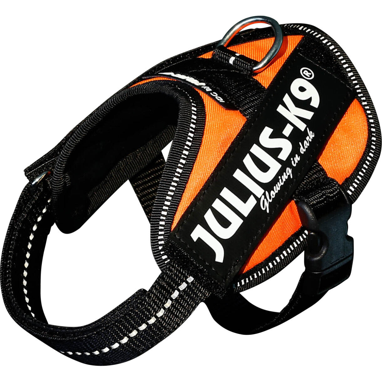 Julius K9 IDC - hundeseler med refleks til alle typer af hunde - UV Orange