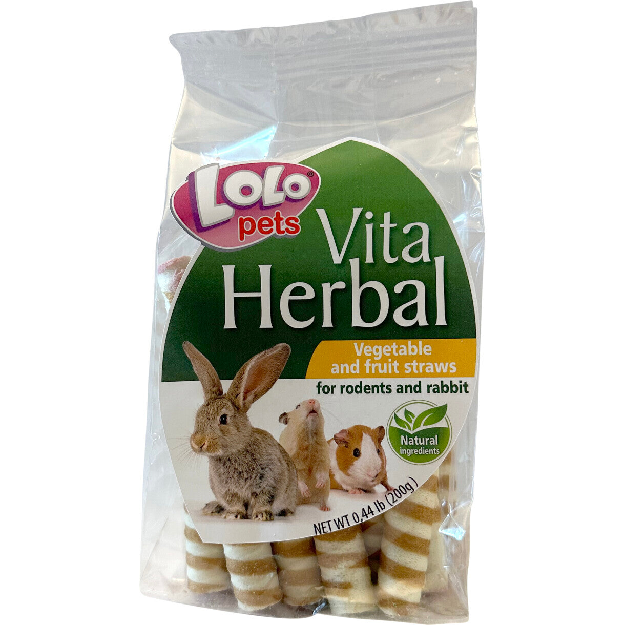 200 gr Bloomy frugt- og grøntsagsrør til gnavere og kaniner