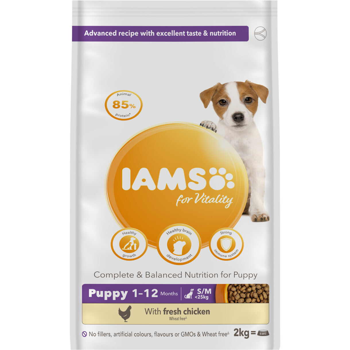12 kg Iams hvalpefoder Puppy & Junior Small Medium