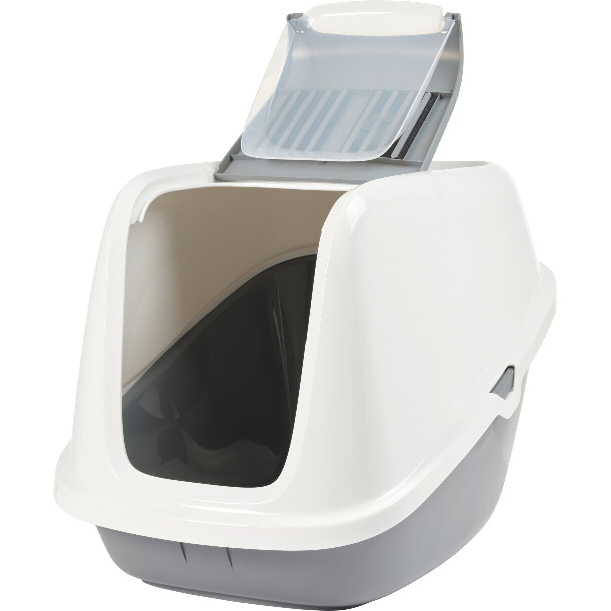 Savic kattetoilet Nestor Giant 75,5 x 56 x 55,5 cm - hvid og grå