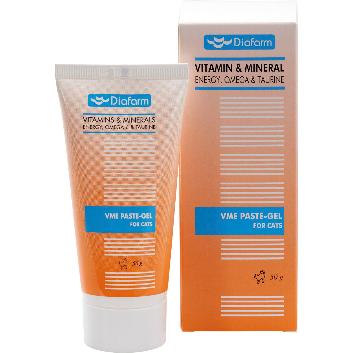 Diafarm energy paste i gel med Omega 6 & taurin til katte 50 gr