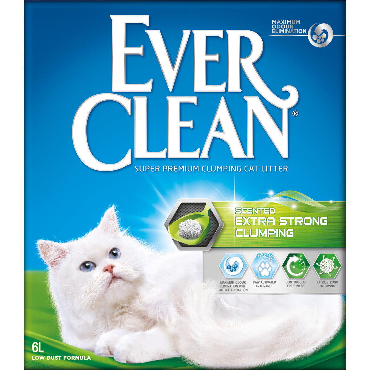 Ever Clean kattegrus Extra Strength med duft