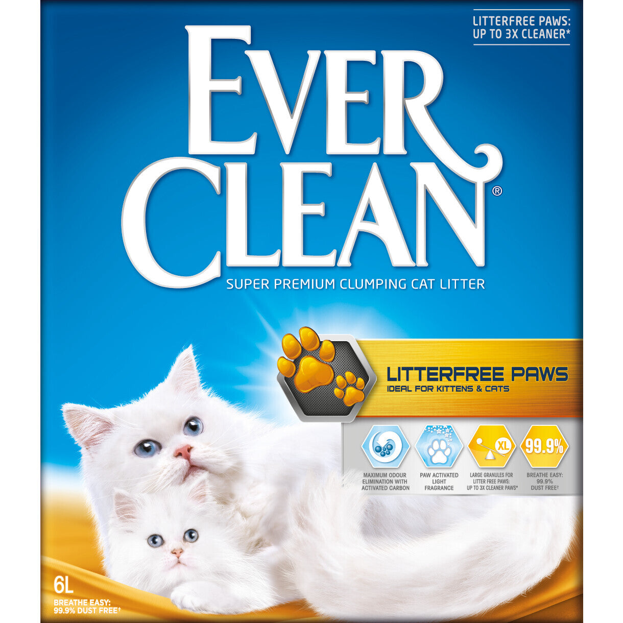 EverClean Kattegrus litterfree paws