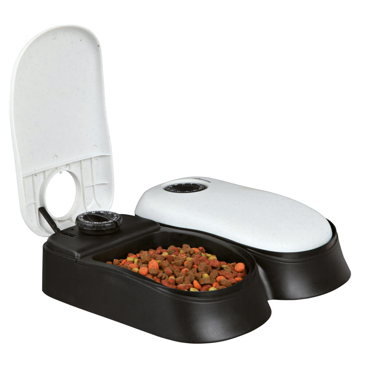 Trixie dobbelt foderautomat til hunde og katte 2 x 0,3 L
