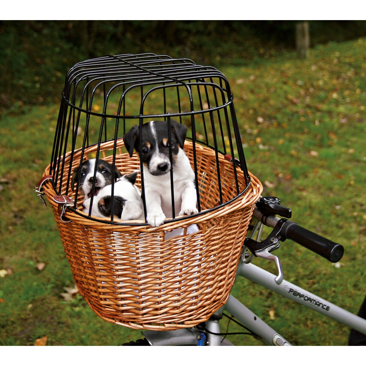 Trixie Cykelkurv m. gitter til hunde max 5 kg - 44 x 48 x 33 cm