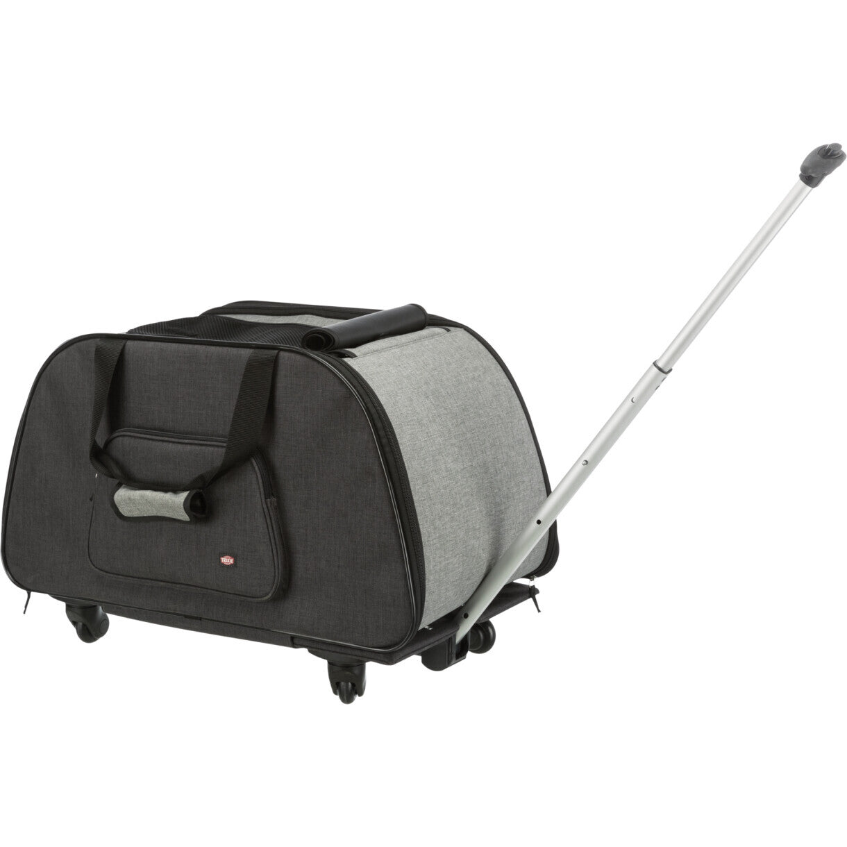 Trixie Hundetransportbur trolley i nylon 34 x 43 x 67 cm sort og grå