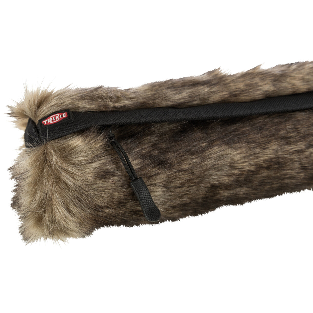 Trixie Dummy til hunde med kunstigt pels i plys og polyester ø 6 x 20 cm sort