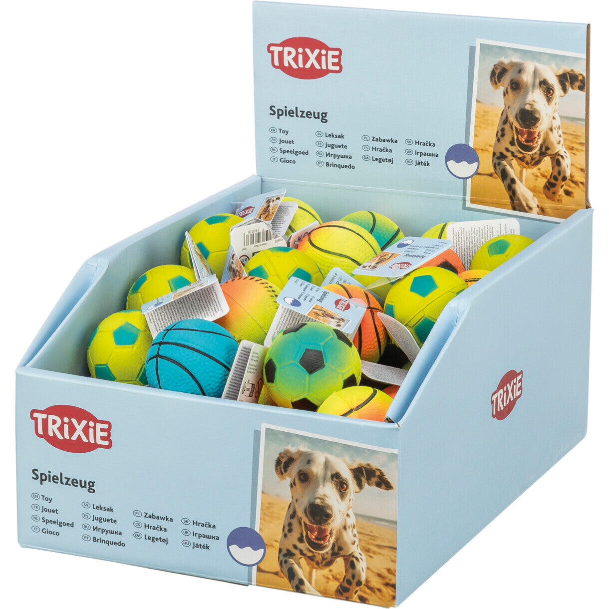 Trixie Hundelegetøj Neonbold i skumgummi - ø 4,5 cm - assorteret farver