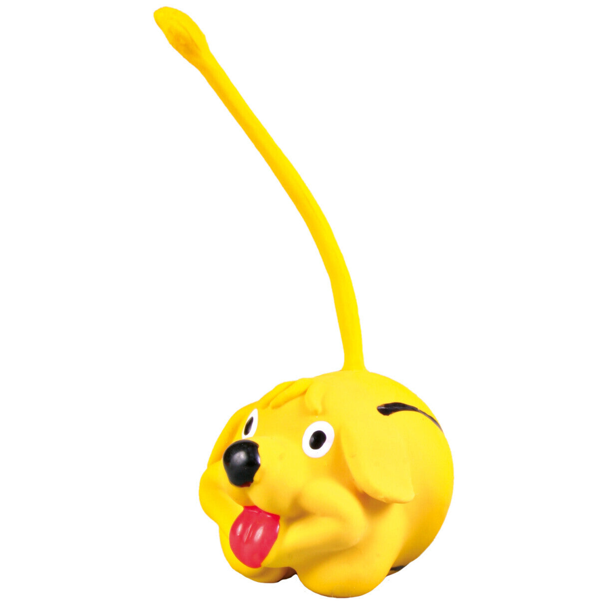 Trixie Hundelegetøj Dyrebold med hale i latex med lyd - ø6 cm - assorteret farver