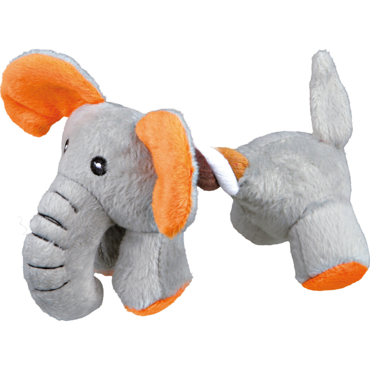 Trixie hundelegetøj Reb dyr plys med lyd 17 cm - assorteret