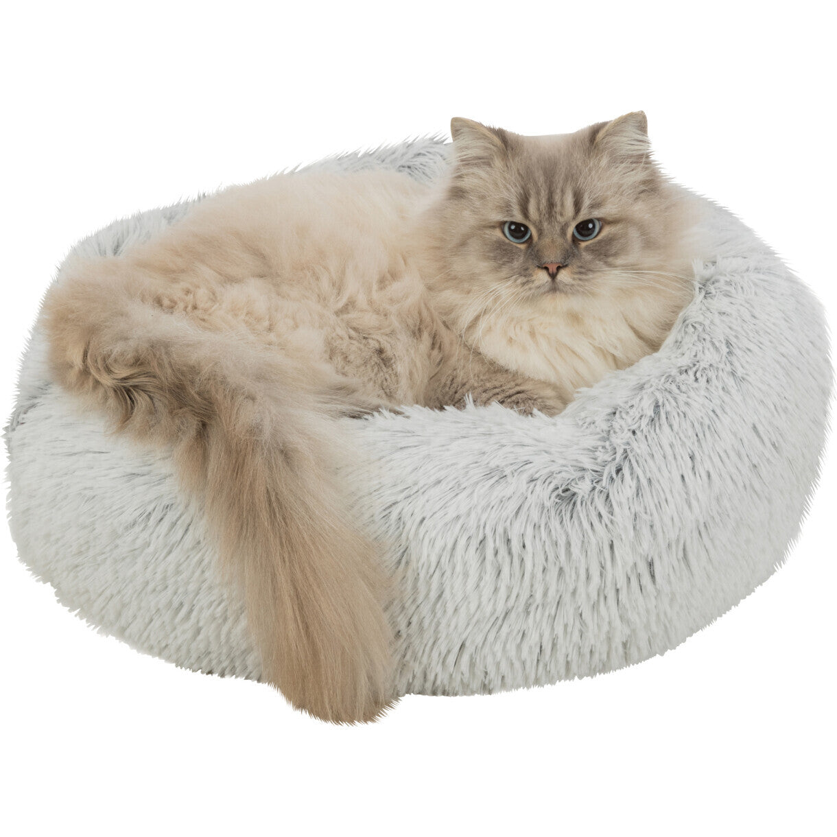 Trixie Harvey donut hundeseng - Hvid/sort