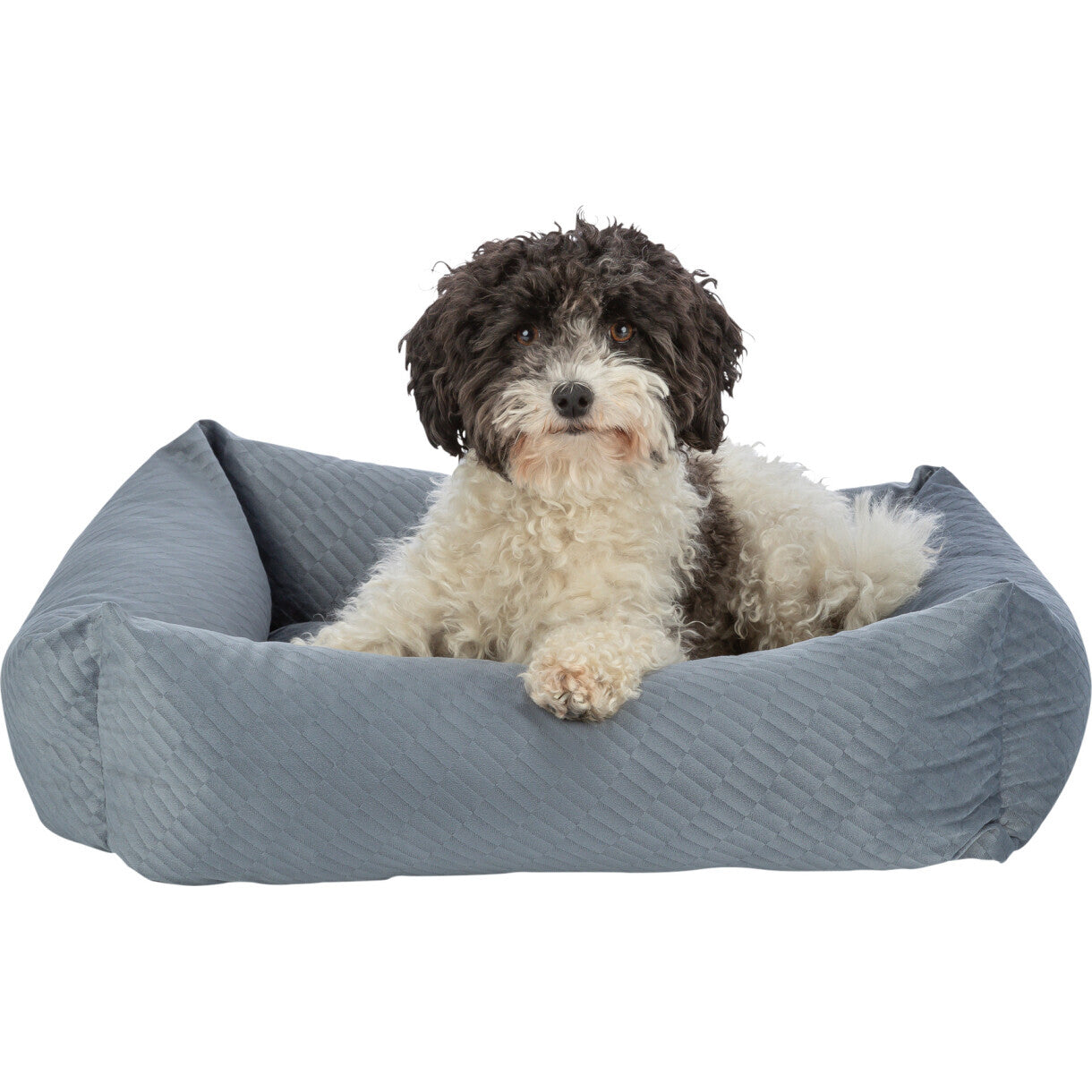 Trixie Alena firkantet hundeseng - Blågrå