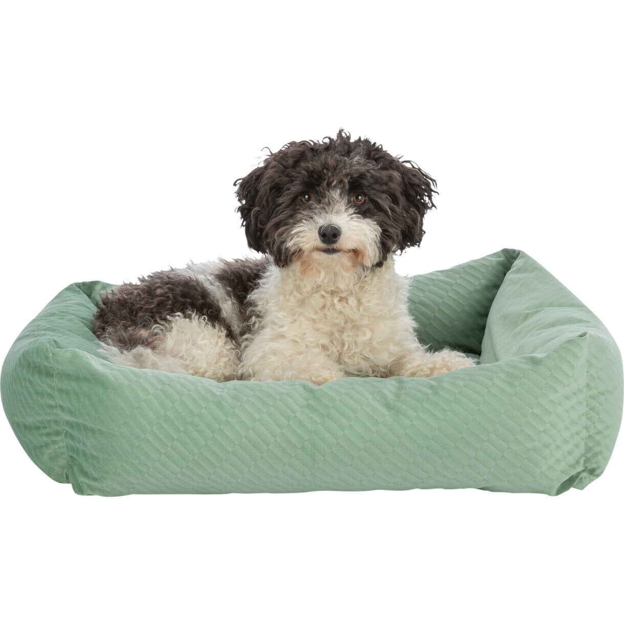 Trixie Alena firkantet hundeseng - Sage